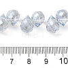 Electroplate Glass Beads Strands EGLA-D030-17P-4