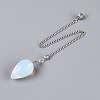 Opalite Dowsing Pendulum Pendants AJEW-N005-02B-1