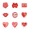 Valentine's Day Theme Handmade Polymer Clay Beads FIND-CW0001-25-2