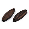 Natural Wenge Wood Pendants WOOD-T023-35-3