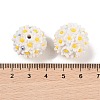 Handmade Luminous Polymer Clay Rhinestone Fancy Beads CLAY-H003-04C-4