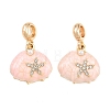 Alloy Enamel European Dangle Charms AL-CBAC2D3-04G-01-1