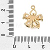Brass Micro Pave Clear Cubic Pendants CU-CBA1682-06E-G-3