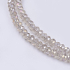 Electroplate Glass Beads Strands GLAA-F076-FR09-3