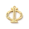 Rack Plating Brass Micro Pave Cubic Zirconia Pendant KK-H449-76G-09-3