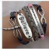 Suede & Imitation Leather Cord Knitted Multi-strand Bracelets WGD6FE3-05-1