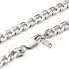 Men's 304 Stainless Steel Cuban Link Chain Necklaces NJEW-JN03170-02-1