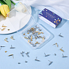 40Pcs 2 Colors 201 Stainless Steel Oval Stud Earring Findings STAS-SC0021-23-6