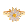 Daisy Rotatable Finger Ring for Women PW-WGB93E2-01-4