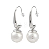 304 Stainless Steel Round Dangle Earrings for Women EJEW-K281-31P-1