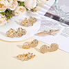 2 Sets 2 Styles Alloy Hook Button AJEW-ME0003-18-4