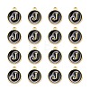 Golden Plated Alloy Charms LS-ENAM-S118-02J-2
