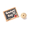 Teacher's Day Theme Rack Plating Light Gold Alloy Brooches JEWB-Z016-01KCG-12-3