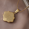 316 Surgical Stainless Steel Enamel Evil Eye Pendant Necklaces for Women AR3641-3