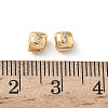 Brass Micro Pave Cubic Zirconia Beads KK-Z136-53G-3