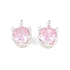 Brass Pave Cubic Zirconia Charms KK-CBABC34-09S-01-1
