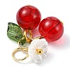 Glass Pendants PALLOY-JF03179-02-4