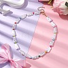 Plastic Imitation Pearl with Acrylic Beaded Necklaces for Women NJEW-JN04662-2