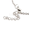 Aquamarine Rhinestone Sea Turtles Pendant Necklace for Women NJEW-I113-02P-4