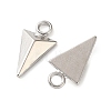 Zinc Alloy Faceted Spike Pendants AL-CBA6F5A-01P-2