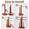 Baseball Wooden Jewelry Ring Display Tower Stands ODIS-WH0086-223A-3