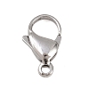 Tarnish Resistant 304 Stainless Steel Lobster Claw Clasps STAS-G035-H-2