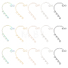Unicraftale 30Pcs 5 Colors 316 Stainless Steel Ear Cuff Findings STAS-UN0039-44-1
