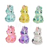 Transparent Acrylic & Brass Pendants AC-CBA6BCC-10-1