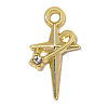 Zinc Alloy with Crystal Rhinestone Pendants RB-OY001-63G-1