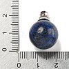 Natural Lapis Lazuli Perfume Bottle Pendants G-K338-22P-06-3