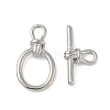 Brass Toggle Clasps KK-CBAFC6C-07H-P-2