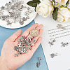 40Pcs 10 Style Tibetan Style Alloy European Dangle Charms MPDL-SC0001-06-3