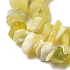 Natural Lemon Jade Chip Bead Strands G-M205-22-3