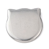 Cat Shape Iron Blank Badge Button Parts IFIN-D004-01P-1