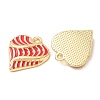 Alloy Enamel Pendants AL-CBA7256-06G-3