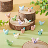 14Pcs 7 Colors Handmade Porcelain Beads PORC-TA0001-18-6