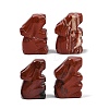 Natural Red Jasper Rabbit Display Decorations G-R007-02C-1