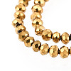 Electroplate Glass Beads Strands EGLA-F149-FP-01-3