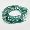Electroplate Glass Beads Strands EGLA-D018-8x8mm-53-2