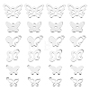 300Pcs 6 Style 201 Stainless Steel Charms STAS-DC0002-12-1