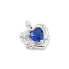925 Sterling Silver Micro Pave Cubic Zirconia Pendants STER-Q002-02F-2