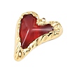 304 Stainless Steel & Glass Pendants STAS-Z186-16G-2
