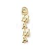 Mother's Day Brass Pendants KK-Z155-05G-03-1