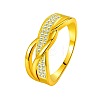 Brass Micro Pave Cubic Zirconia Finger Rings for Women FS-WG5E550-03-1