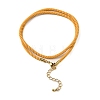 Nylon Milan Cord Necklace Making MAK-M028-01G-01-2