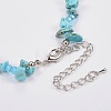 Synthetic Turquoise and Glass Seed Beads Tiered Necklaces X-NJEW-K100-05E-4