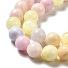 Natural Green Jade Beads Strands X-G-G757-03-6mm-4