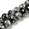 Natural Black Onyx Beads Strands G-C077-8mm-3B-1