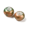 Opaque Spray Painted Glass Beads GLAA-G118-01T-2