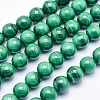 Natural Malachite Beads Strands G-O166-07A-12mm-1